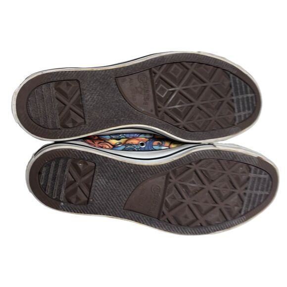 Rare Converse + Drew Brophy Art White Colorful Low Top Limited Edition Sneakers - Picture 10 of 10